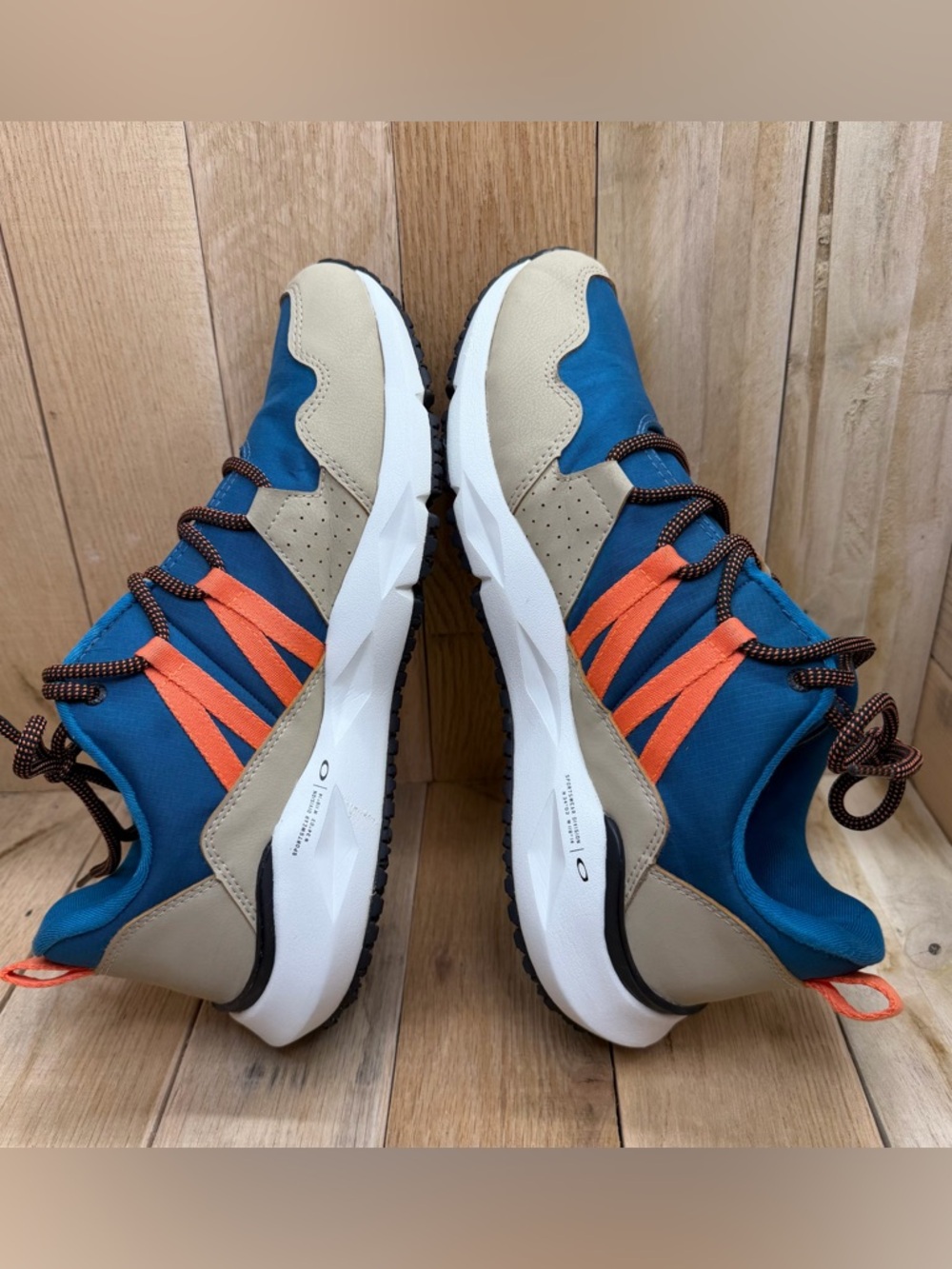OAKLEY MADIC Blue/Orange/Tan Ripstop & Rubber Sole Hiking Tactical Shoes Size 10 - Picture 6 of 13